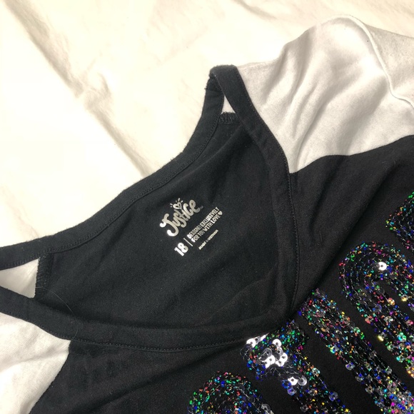 Justice long sleeve sparkly shirt - Picture 2 of 2